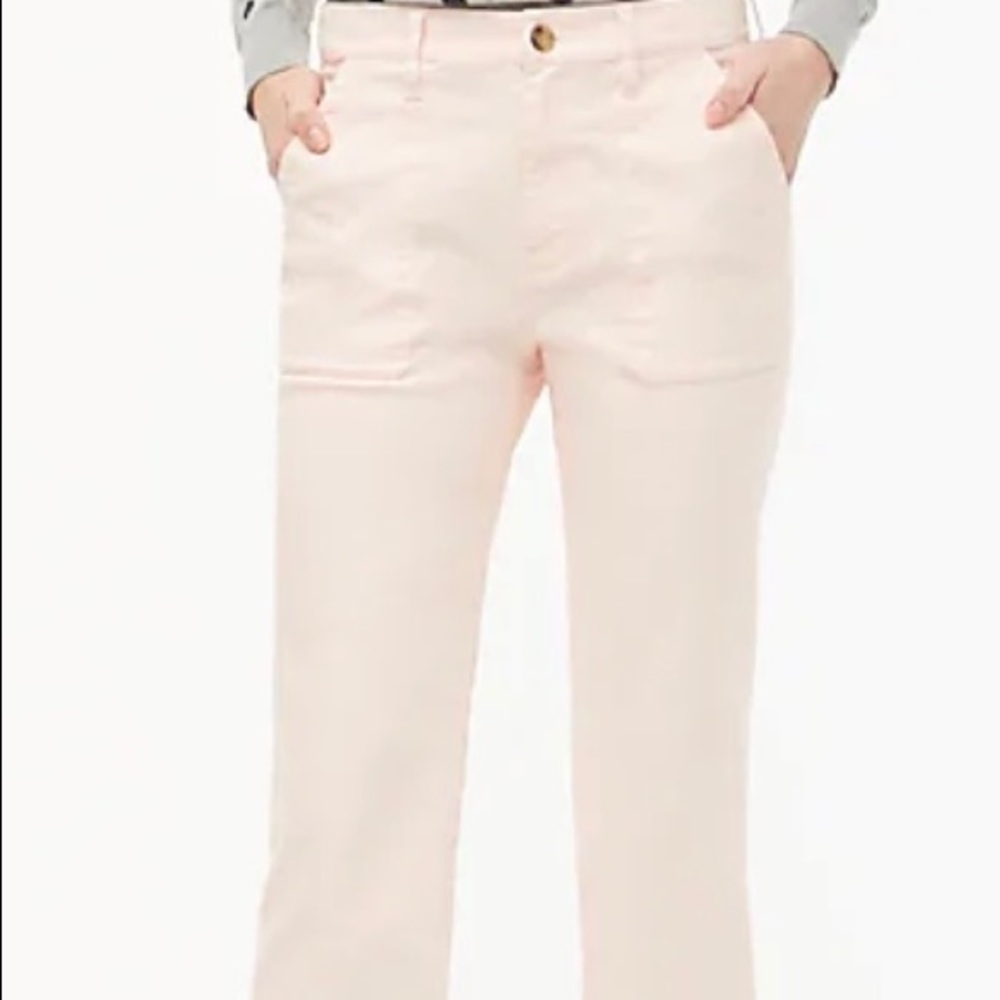 J.CREW women’s high rise straight utility pant in stretch canvas.  Size 26.  NWT
